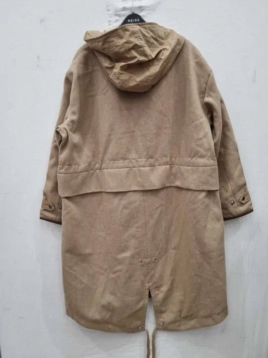 Polo Ralph Lauren - Camel Drawstring Waist Wool Coat Size: M