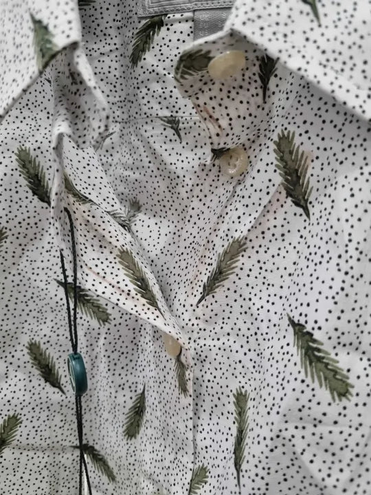 Schöffel - Green Cotton Norfolk Shirt Size: Uk 8