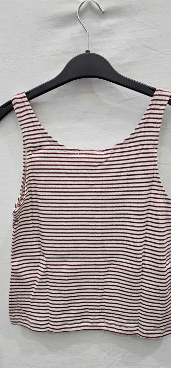 Top 206Stripe Womens , Red And Cream Size: M