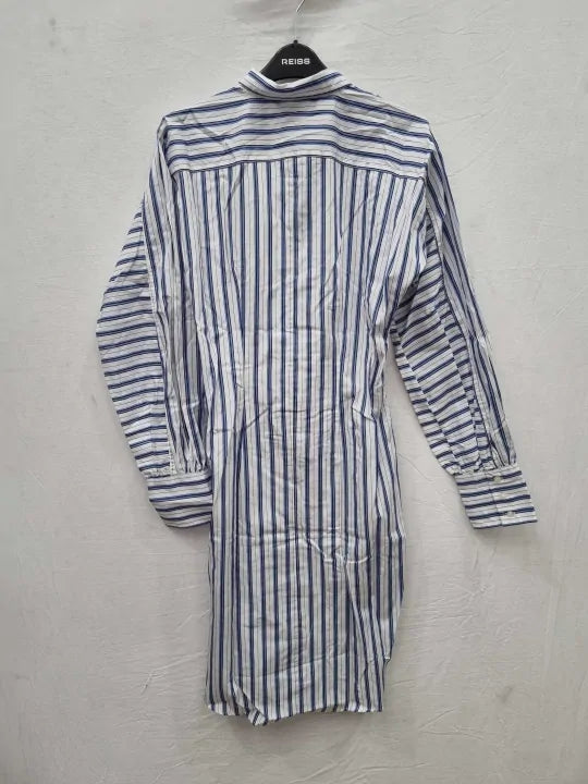 Ralph Lauren Striped Cotton Broadcloth Shirtdress Size: 6