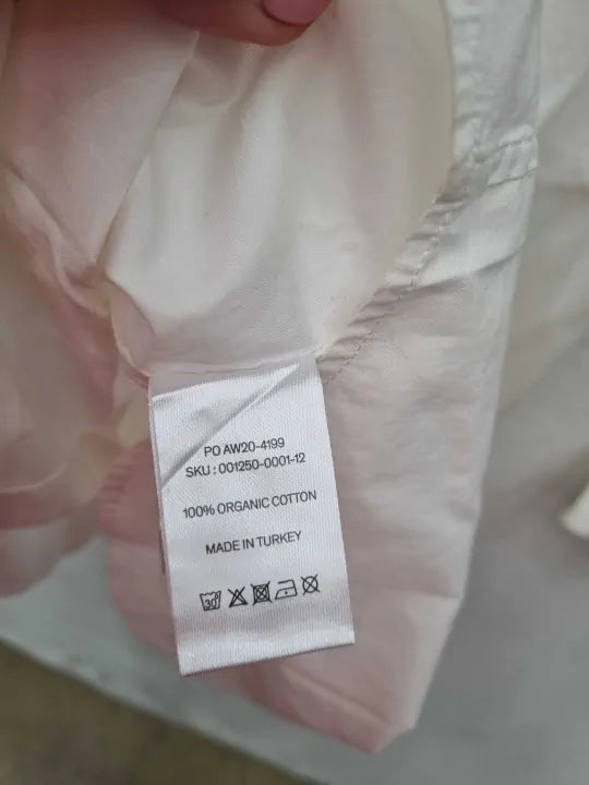 Hush White Oversized Cotton Shirt Size: Uk 8