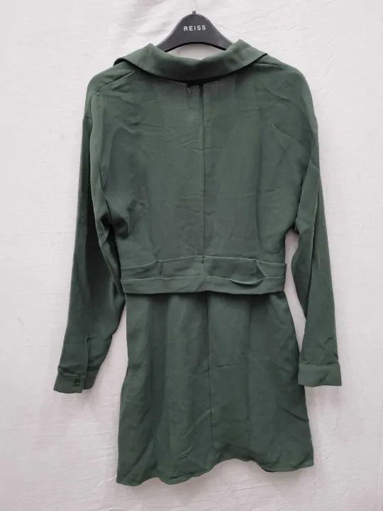Mango Carbon Knot Front Shirt Dress Size: Small