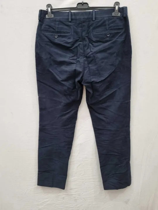 Charles Tyrwhitt Cord 5 Pocket Jeans - French Navy Size: W32 30L