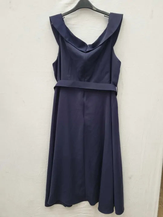 Phase Eight - Navy Ashleigh Bardot Mini Dress Size: Uk 20