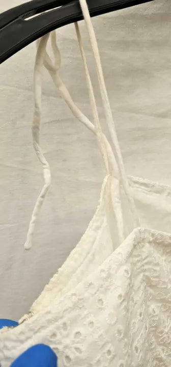 Whistles-005035004 White-6-White-White Mabel Broderie Cotton Midi Dress-White Size: Uk6