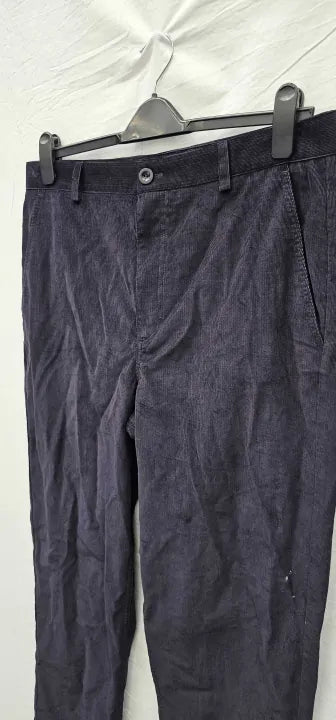 Cos - Navy Khloe Cord Cotton Chinos - Blue Size: Uk16