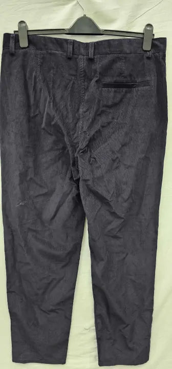 Cos - Navy Khloe Cord Cotton Chinos - Blue Size: Uk16