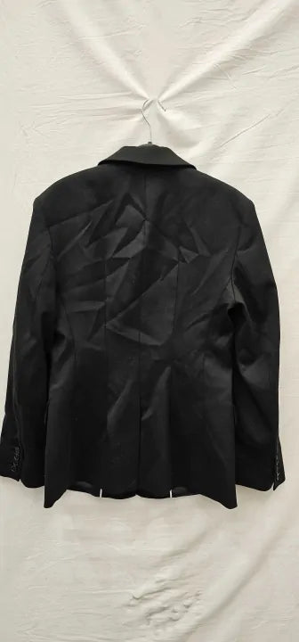 Cos - Black Wool Genmate Waisted Blazer - Black Size: Uk8