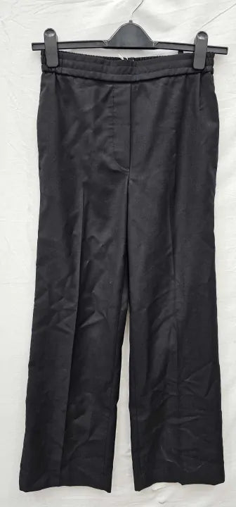 Cos-094272 Black-6-Black-Black Mar Wool Blend Trousers-Black Size: Uk6