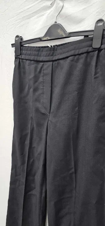 Cos-094272 Black-6-Black-Black Mar Wool Blend Trousers-Black Size: Uk6