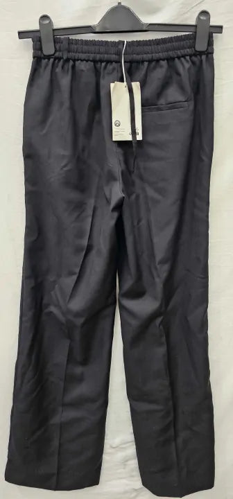 Cos-094272 Black-6-Black-Black Mar Wool Blend Trousers-Black Size: Uk6