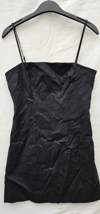 Linen-Blend Mini Bustier Dress Size: Eur38