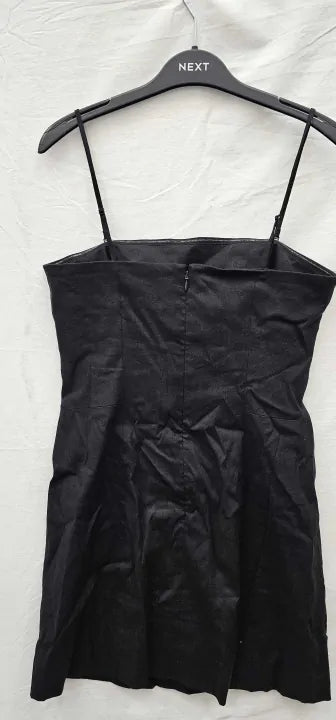 Linen-Blend Mini Bustier Dress Size: Eur38