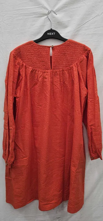 & Other Stories - Orange Structured Mini Dress - Orange Size: Uk12