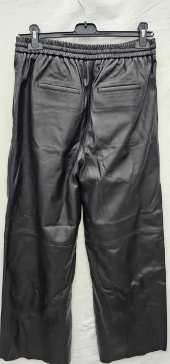 Hush - Black Leather Trousers - Black Size: Uk12