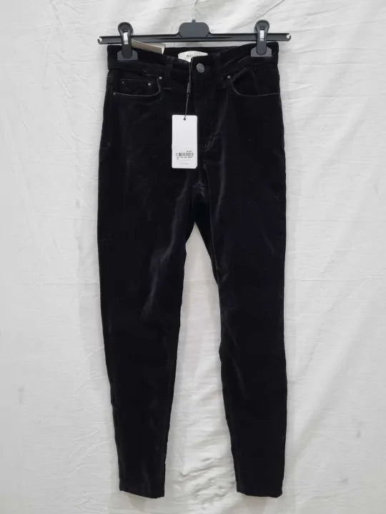 Reiss - Black Lux Skinny Stretch Jeans Size: 27R