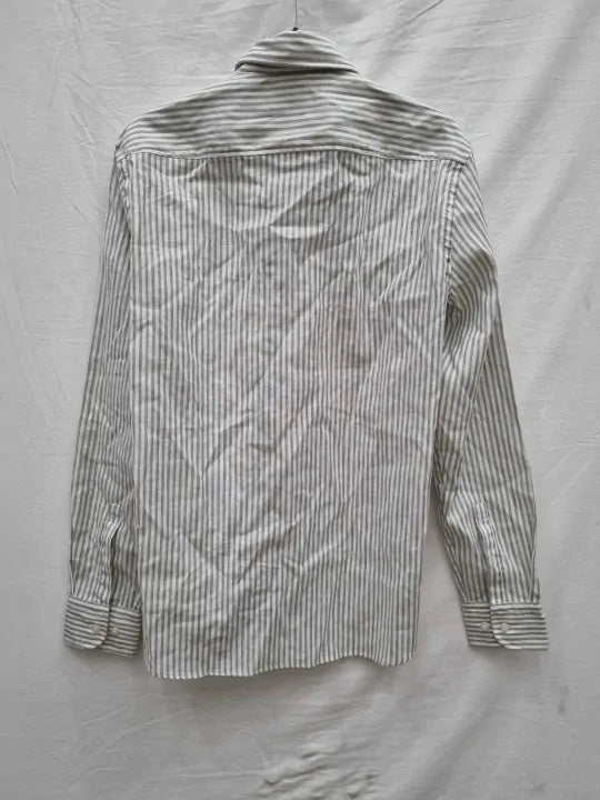 Boss Slim-Fit Shirt In Striped Performance-Stretch Fabric Size: 38