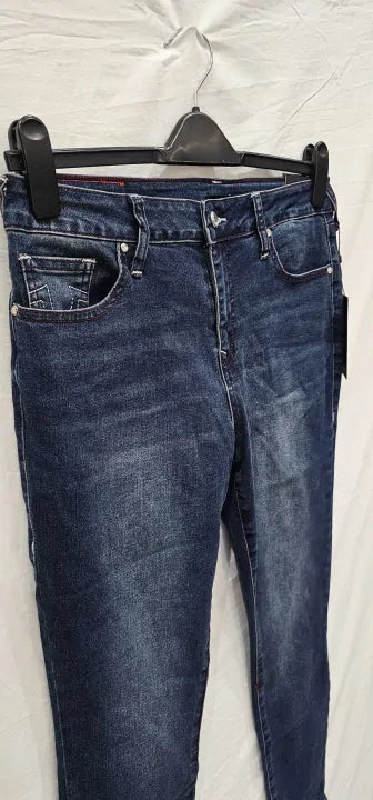 True Religion - Dark Blue Jennie Skinny Stretch Jeans - Blue Size: W31