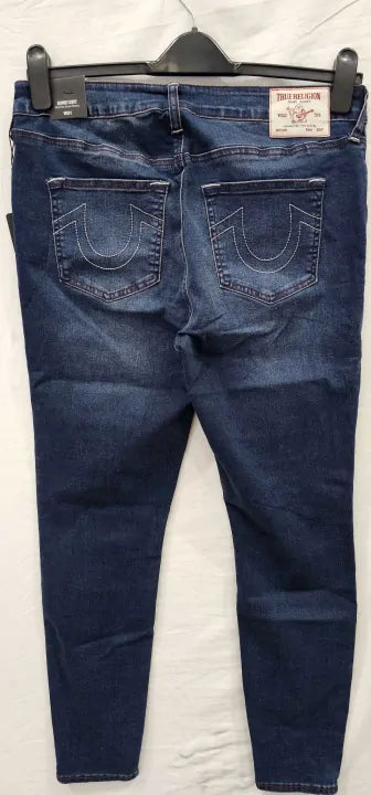 True Religion - Dark Blue Jennie Skinny Stretch Jeans - Blue Size: W31