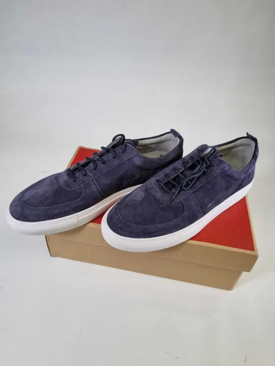 Grenson - Men'S Navy Sneaker 22 Leather Trainers Size: Uk 9