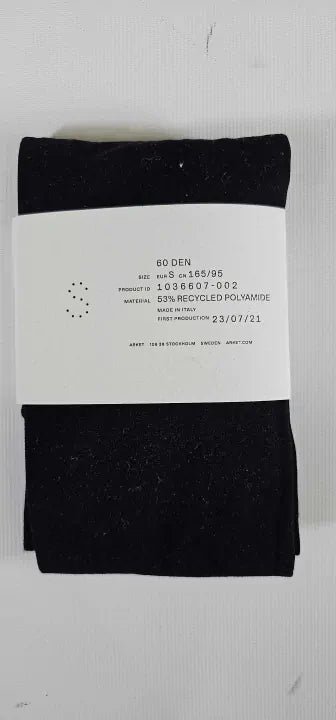 Arket-1036607-002-S-Black-Black Tights-Black-60 Denier - 165/95 Size: S