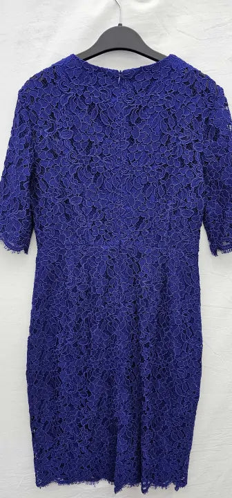 L K Bennett - Blue Ward Dress - Blue Size: Uk10