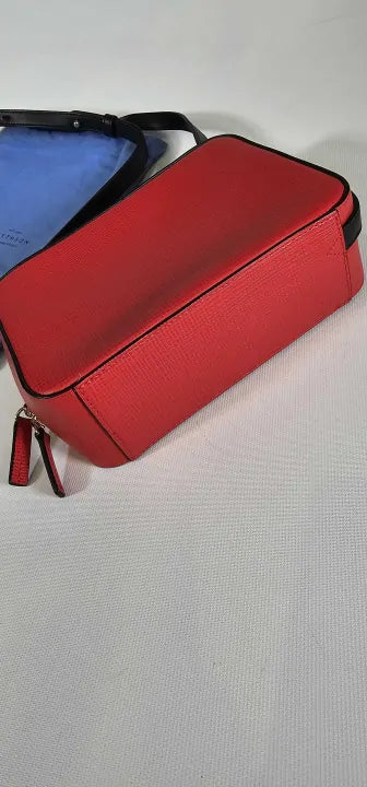 Smythson-1029823-*-Red-Scarlett Red Panama Small Sliding Strap Crossbody Bag-Red Size: *