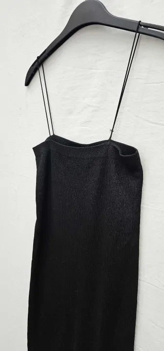 Iro - Black Iowa Midi Dress - Black Size: M