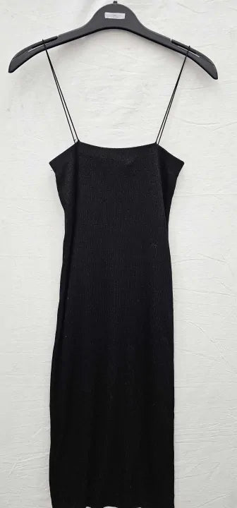 Iro - Black Iowa Midi Dress - Black Size: M