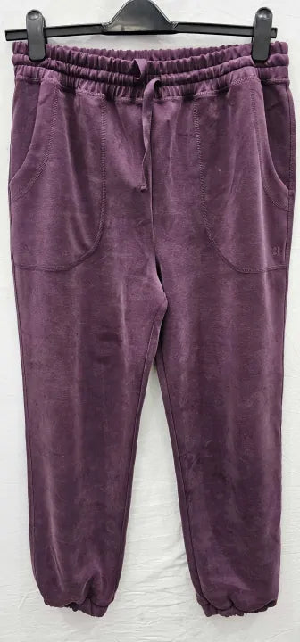Sweaty Betty - Sand Wash Cuffed Trouser-Cherry Purple - Purple Size: L