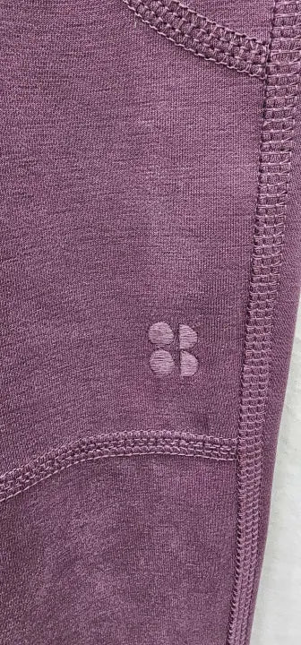 Sweaty Betty - Sand Wash Cuffed Trouser-Cherry Purple - Purple Size: L