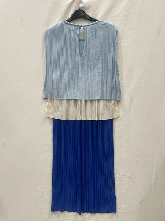 Boss - Blue Emanis Pleated Top Size: Small
