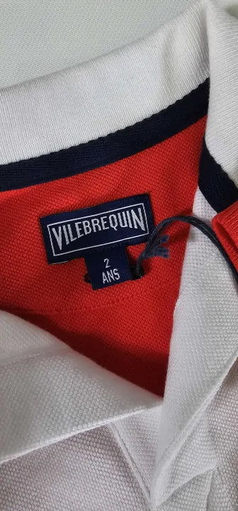 Vilebrequin-Pnt8562H-390-2 Years-White-Polo T-Shirt-White Size: 2Years deal !!