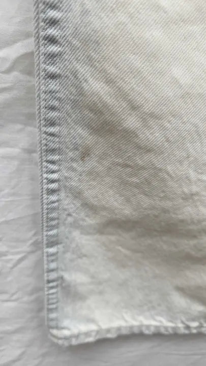 7 For All Mankind - White Cooper Straight Jeans Size: 36