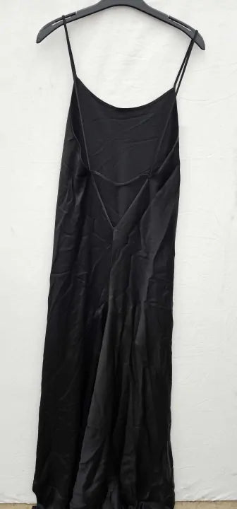 Victoria Beckham-1422Wdr004235A Black-12-Black-Black Cami Floor Length Dress-Black Size: Uk12