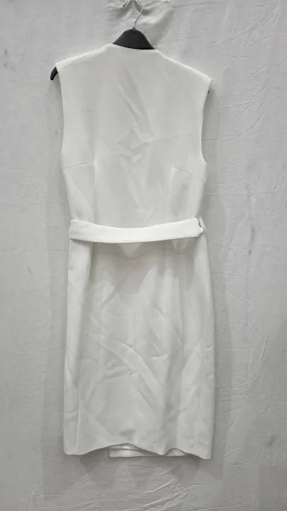 Ted Baker - Cream Molenaa Tailored Midi Dress Size: Uk 12
