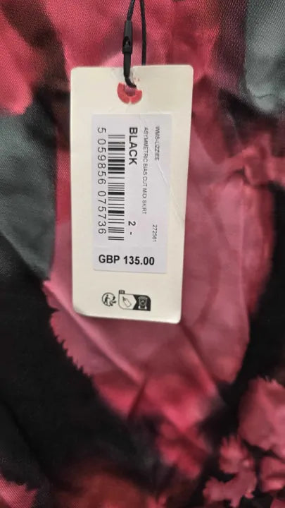 Ted Baker Darciia Knit Ruffle Midi Dress Size: 2