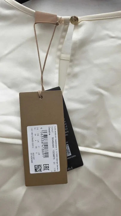Hugo Boss White Silk Dress Size: Uk 4