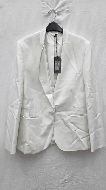 Allsaints Petra Linen Blend Blazer Size: Uk 12