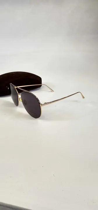 Tom Ford - Women's Cleo Gold Tom Ford Sunglasses - Gold Size: 59