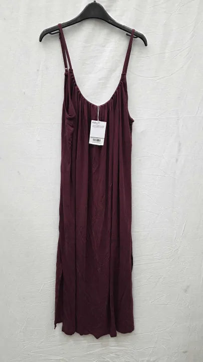 & Other Stories Red Edith Midi Dress Size: Small