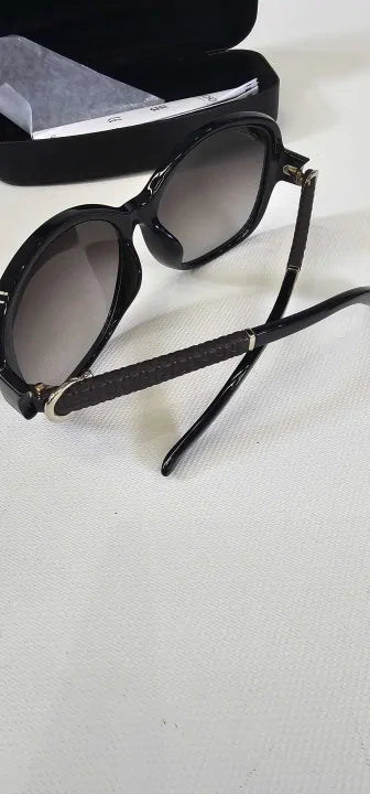 Salvatore Ferragamo Grey Gradient Round Ladies Sunglasses Sf744sla 001 59 Size: 59