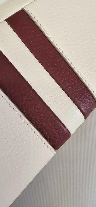 Bally Cream Leather Wallet Size: *