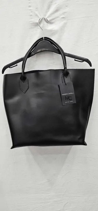 Black Tote Bag Size: *