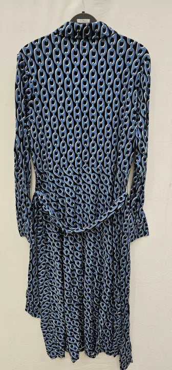 Boden-d0764bpt-14l-blue-blue Laura Midi Shirt Dress-blue Size: 14L
