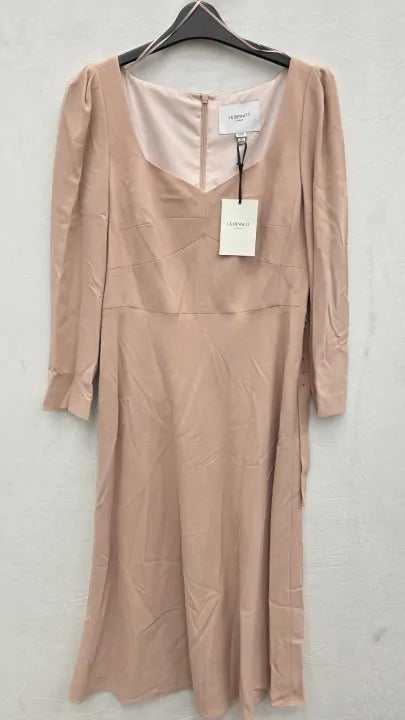 L K Bennett - Pink Katerina Midi Dress Size: Uk 12