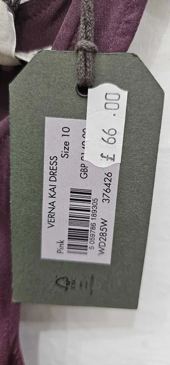 All Saints - Pink Verna Kai Ombre Dress - Pink Size: Uk10
