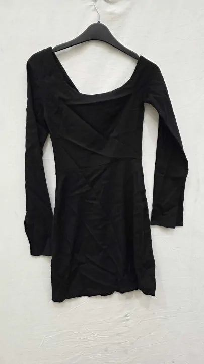 & Other Stories - Black Laila Cut Out Dress Size: Uk 6