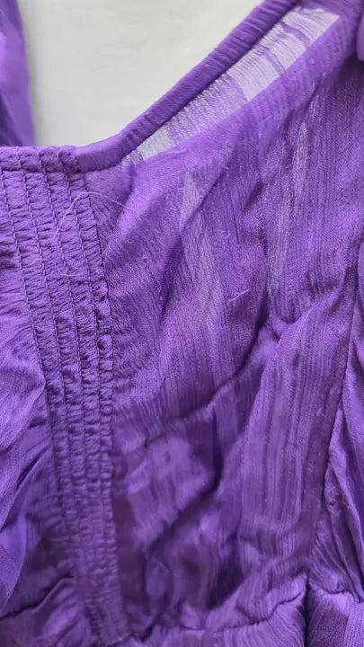 Iro Purple One Shoulder Dress Size: 38