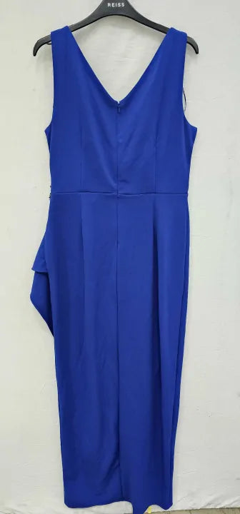 S.l. Fashions Women's Slimming Short Ruched Dress With Ruffle (Petite And Regular) Special Occasion Size: Uk12